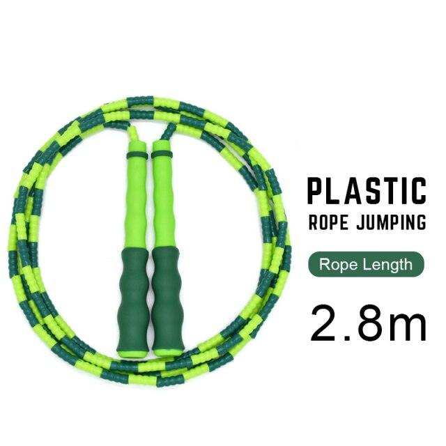 Adult Children Jump Skipping Rope With Non Slip Jumping Rope Sport Jump Rope Large Rubber Exercise Workout For Home Gym Flooring Non-Slip Oval Design Equipment For Workout Excercise And Fitness
