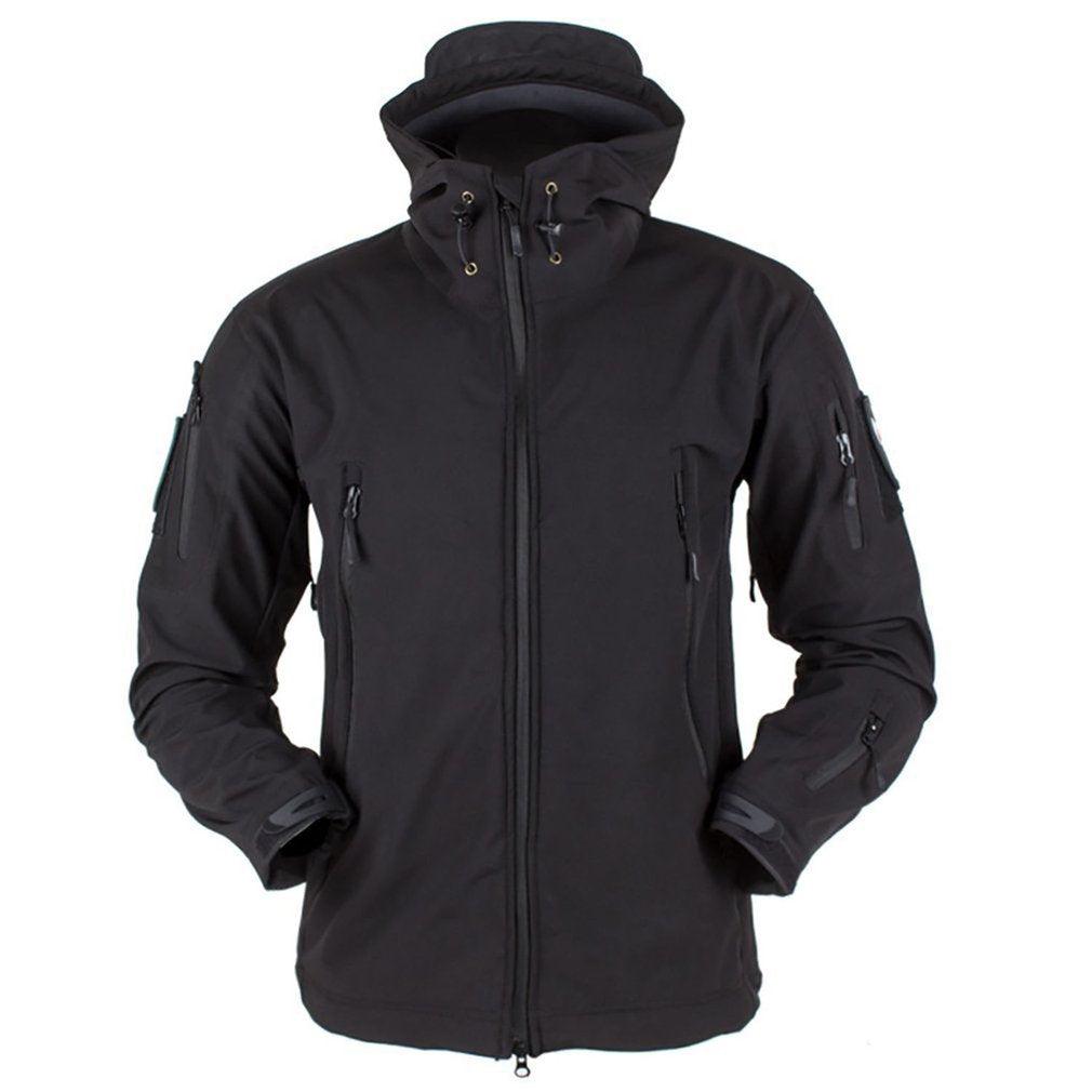 Men's Outdoor Soft Fleece Jacket Men's And Women's Jacket Unique Jackets For Men Windproof Waterproof Breathable Jacket Thermal Hooded Tactical Jacket Outdoor Camouflage Fleece Hooded Coat