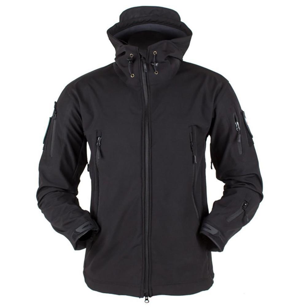 Men's Outdoor Soft Fleece Jacket Men's And Women's Jacket Unique Jackets For Men Windproof Waterproof Breathable Jacket Thermal Hooded Tactical Jacket Outdoor Camouflage Fleece Hooded Coat