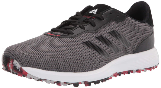adidas mens Golf Shoe Grey/Black/Scarlet 10 US
