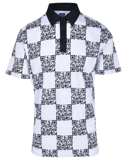 Scan Me Mens Golf Polo Shirt by ReadyGOLF