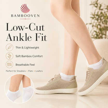Women’s Bamboo Ankle Socks 12-Pack, Garden Mix