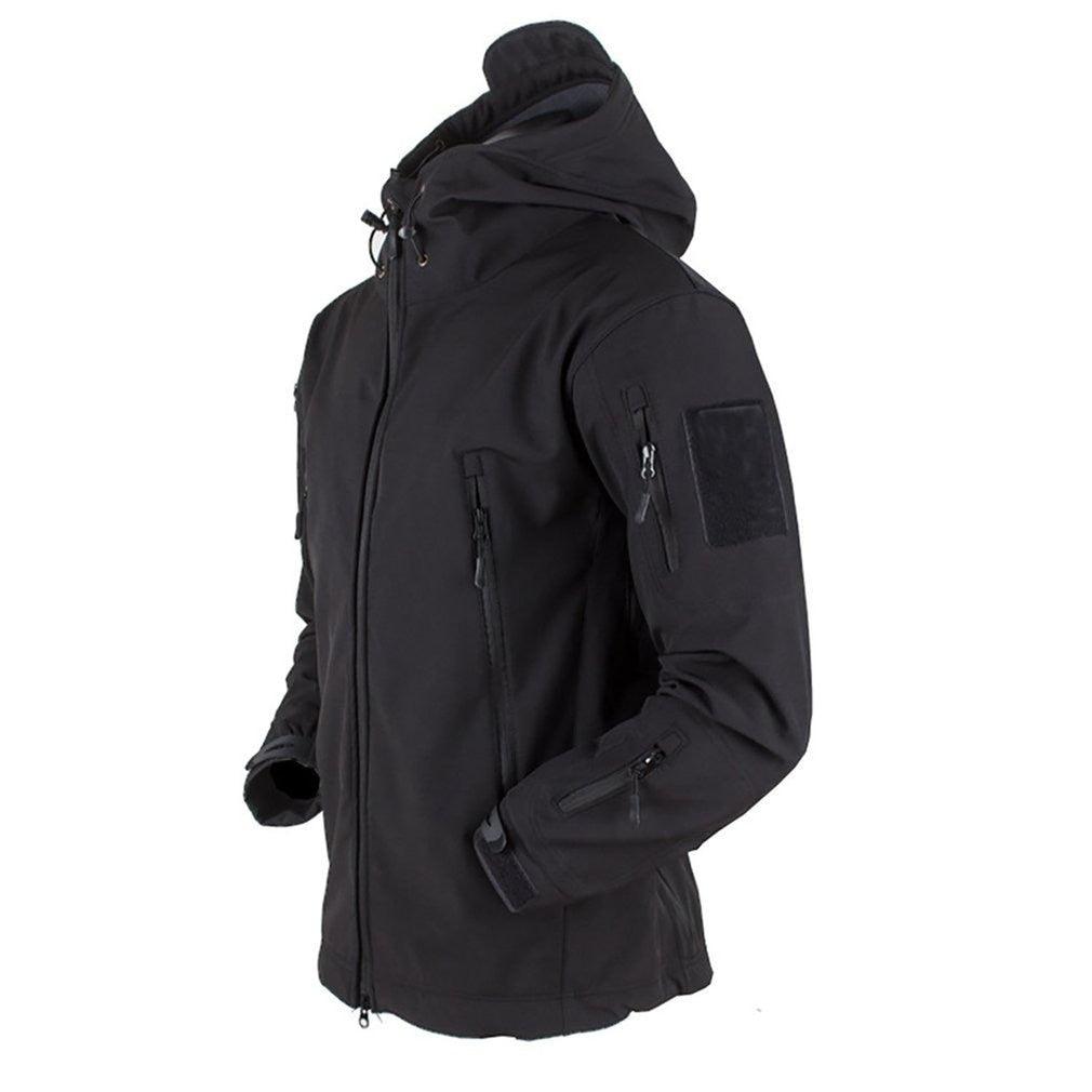 Men's Outdoor Soft Fleece Jacket Men's And Women's Jacket Unique Jackets For Men Windproof  Waterproof Breathable Jacket Thermal Hooded Tactical Jacket Outdoor Camouflage Fleece Hooded Coat
